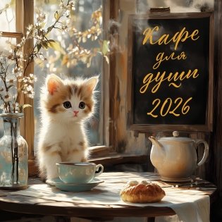 Кафе для души. Календарь настенный на 2026 год (300х300 мм) фото книги