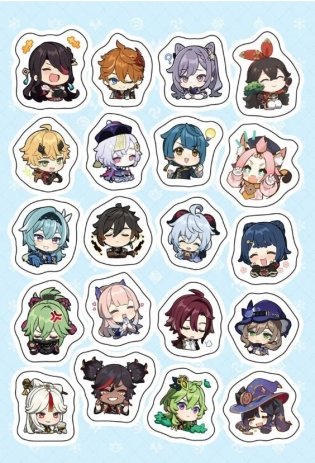 Genshin Impact на каждый день с наклейками (коричневый) фото книги 3