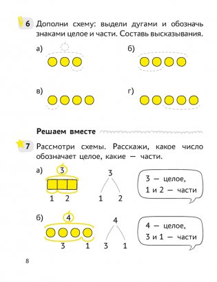Математика. 1 класс. Учимся решать задачи. Практикум фото книги 6