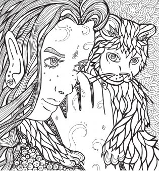 Раскраска-антистресс. Загадочные кошки фото книги 3