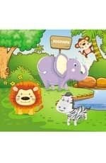 Зоопарк. Водораскраски-пазлы фото книги