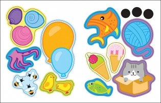 Книжка с многоразовыми наклейками. Цифры и счет фото книги 2