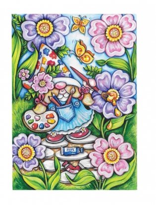Creative Haven Garden Gnomes Coloring Book фото книги 2