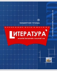 Тетрадь "Бренды. Литература", А5, 48 листов, линия фото книги