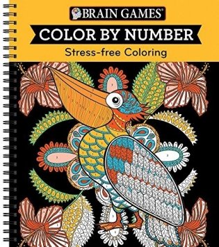 Brain Games - Color by Number: Stress-Free ColoringЦ фото книги