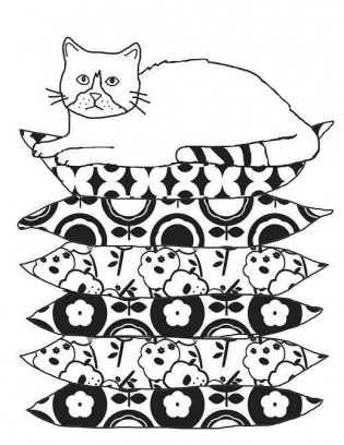 Кототерапия. Раскраска-антистресс для взрослых фото книги 7