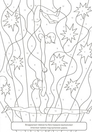 Раскраска по номерам. Волшебный цирк фото книги 4