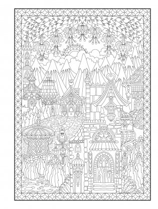 Creative Haven Whimsical Houses Coloring Book фото книги 7