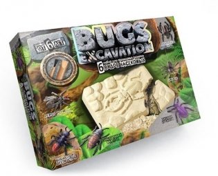 Набор для проведения раскопок "Bugs Excavation. Насекомые" (жуки и пауки) фото книги