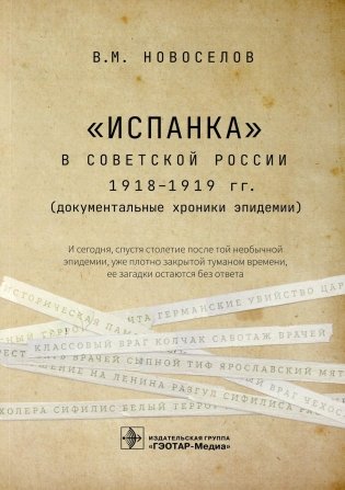 Испанка в Советской России 1918 -1919 гг. (документальные хроники эпидемии) фото книги