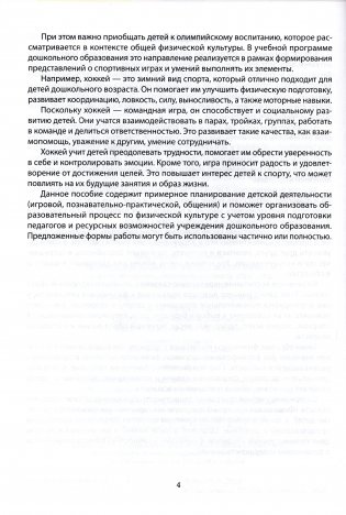 Примерное планирование работы с воспитанниками по формированию умения выполнять элементы спортивной игры хоккей. Старшая группа (5-7 лет). Пособие для педагогических работников учреждений дошкольного образования фото книги 3