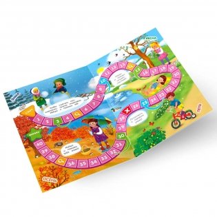 Книжка с заданиями и наклейками. Времена года фото книги 4