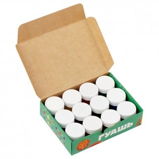 Гуашь Мульти-Пульти "Чебурашка", 12 цв., 17,5 мл, картон. Арт. ГКЧБ_53008 фото книги 2