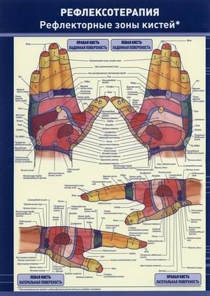 Рефлексотерапия. Рефлекторные зоны кистей фото книги