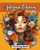 Autumn Charm Coloring Book: Cute Coloring Pages with Beautiful Women Adorned with the Magic of Fall фото книги маленькое 2