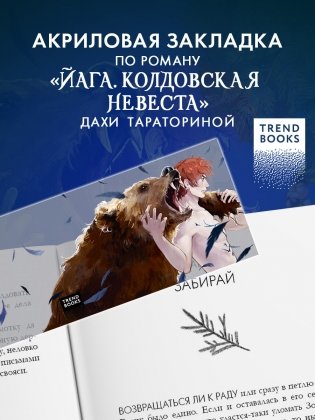 Прозрачная закладка "Рьян" по роману Дахи Тараториной "Йага. Колдовская невеста" фото книги 2