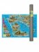Карта мира настенная "Динозавры. Юрский период", 101х69 см (ламинированная в тубусе) фото книги маленькое 2