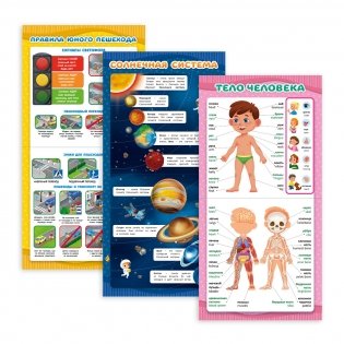 Сборник обучающих плакатов "Подготовка к школе" фото книги 4