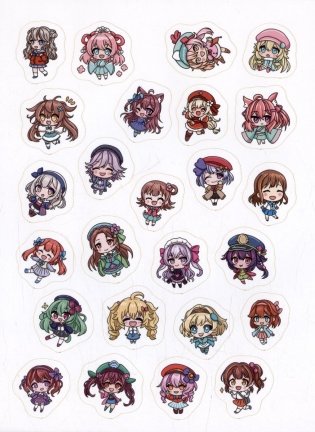 Чиби. 100 наклеек фото книги 4