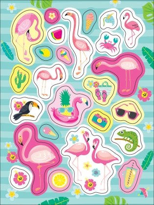 100 наклеек. Фламинго фото книги 2