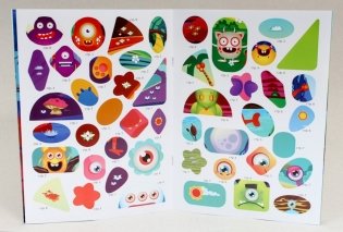 Полезные наклейки. Забавные монстрики фото книги 3