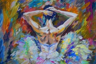Алмазная мозаика 22х32 c подр., с полн. заполн. (класс.) (20 цв.) ПРЕКРАСНАЯ БАЛЕРИНА фото книги