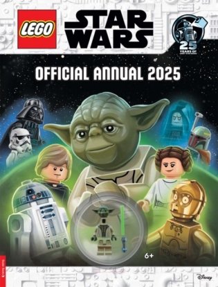 LEGO Star Wars: Official Annual 2025 (with Yoda minifigure and lightsaber) фото книги