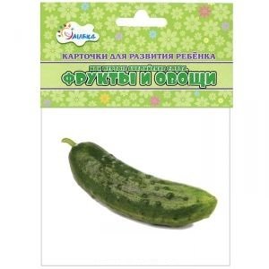 Мои первые английские слова. Фрукты и овощи (набор из 12 карточек) фото книги