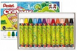 Восковые мелки Pentel "Crayons", 12 штук фото книги