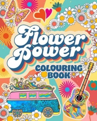 Flower Power Colouring Book фото книги