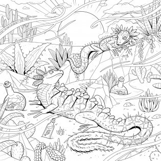 Mythographic Color and Discover: Mythical Beasts: An Artist's Coloring Book of Magical Creatures фото книги 5
