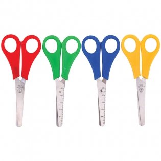 Ножницы детские "ArtSpace", с линейкой, 13 см фото книги