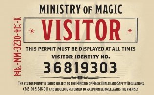 Кардхолдер. Фантастические твари. Билет в министерство (в форме книжки, 215х65 мм) фото книги