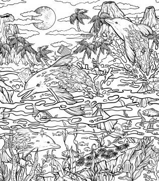 Скрытые миры. Раскраски за гранью воображения фото книги 3