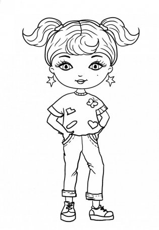 Раскраска. Стильные девчонки фото книги 5