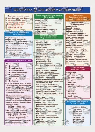 Английский язык. Шпаргалка 2 для детей и их родителей. Учебное пособие фото книги