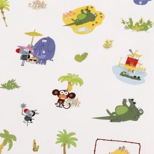 Альбом наклеек "Зебра в клеточку. Хороший день" (100 наклеек) фото книги 5