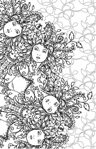 Загадочный лес. Мини-раскраска-антистресс для творчества и вдохновения фото книги 5