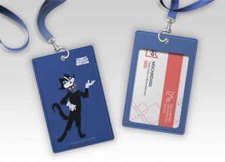 Бременские музыканты. Чехол для карточек (картхолдер) с лентой. Кот фото книги