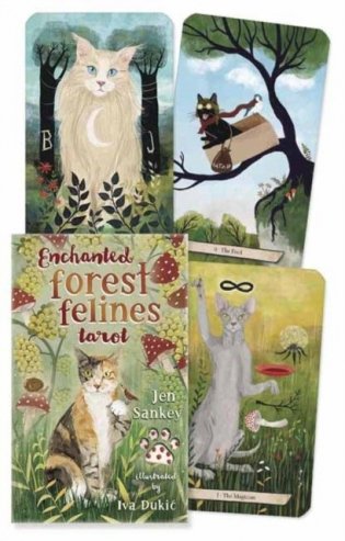 Enchanted forest felines tarot фото книги