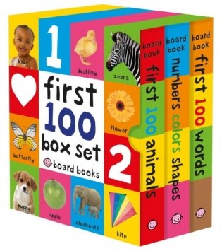 First 100 Slipcase. 3 Small Board Books Without Padded Cover (количество томов: 3) фото книги
