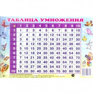 Таблица умножения перекрестная до 10 фото книги