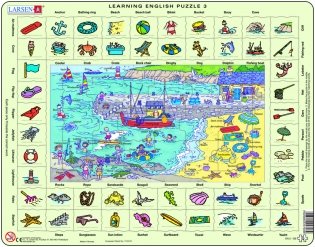 Пазл "Изучаем английский 3", 70 деталей фото книги