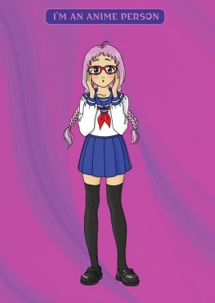 Блокнот. I'm an anime person фото книги