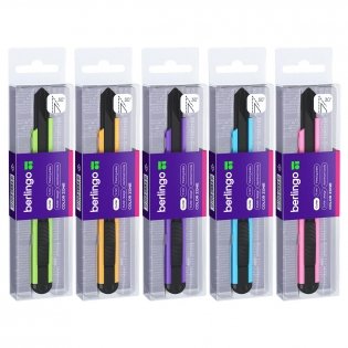 Нож канцелярский 9мм Berlingo "Color Zone", черное лезвие, auto-lock, металл. направл., ассорти, евро. Арт. BM4120 фото книги