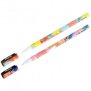 Ручка шариковая Berlingo "Memphis" синяя, 0,7мм, грип, рисунок на корпусе, ассорти. Арт. CBp_07S04 фото книги