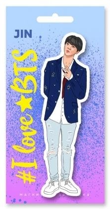 Фигурная магнитная закладка. BTS. Джин фото книги