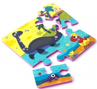 Тактильные пазлы. Touch and feel. Динозавры фото книги 3