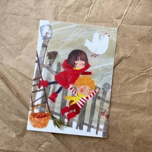 Открытка "Ирочка и курица" фото книги 2