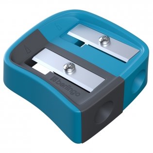 Точилка пластиковая Berlingo "Color Zone Duo", 2 отверстия, для цветных и ч/г карандашей, блистер, ассорти. Арт. BBp_15041 фото книги 5